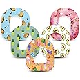 ExpressionMed - Adhesive Patch for Omnipod (5-Pack) - Pre-Cut, Waterproof, Non-Fraying CGM Tape (Yummy Foods)