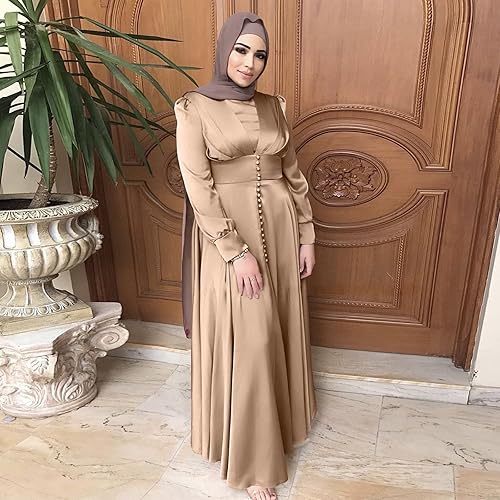 Tintwwg Muslim Dress for Women One-Piece Prayer Dress Islamic