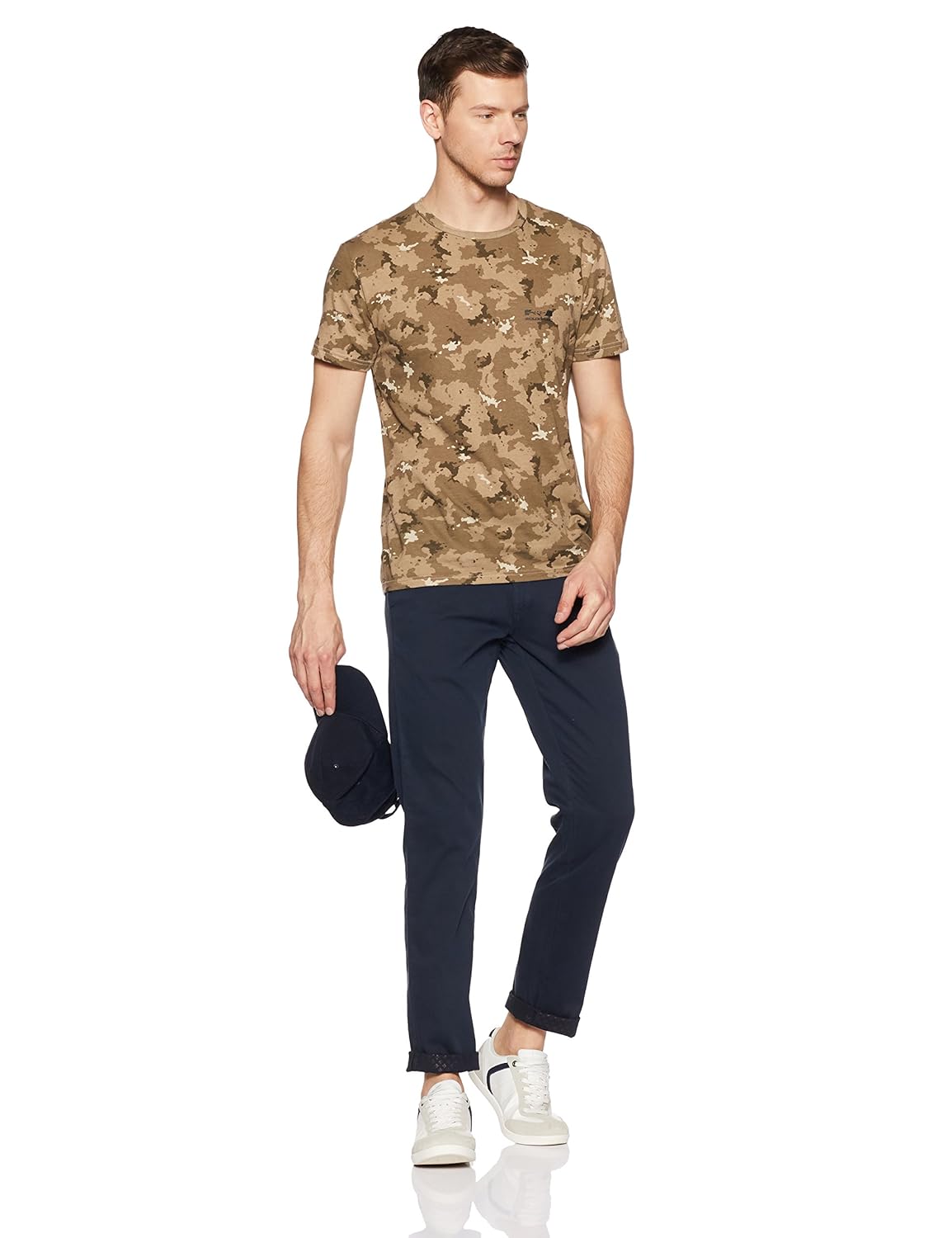 arrow sports men's straight fit casual trousers