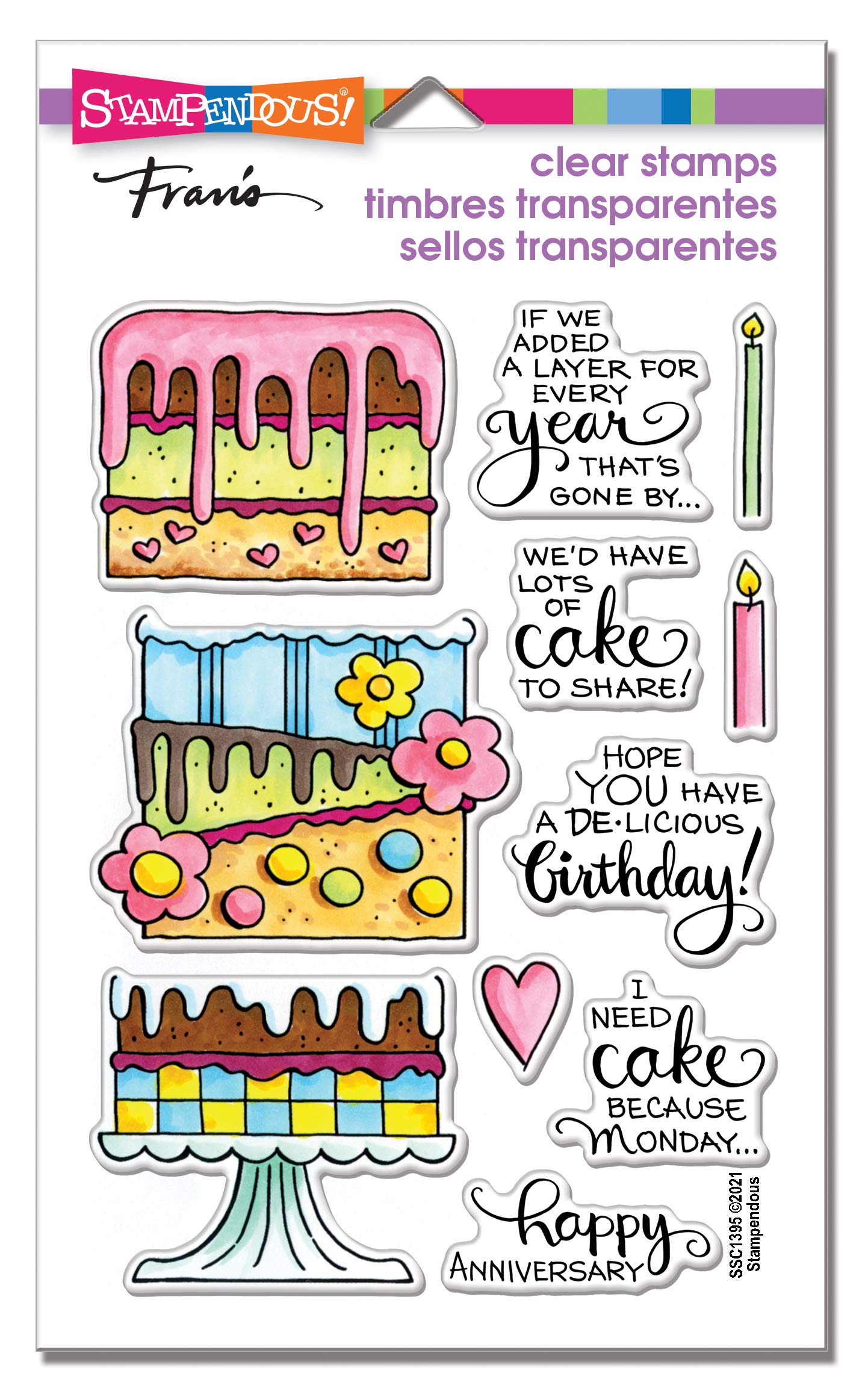 Slim Cake Perfectly Clear Stamps Set