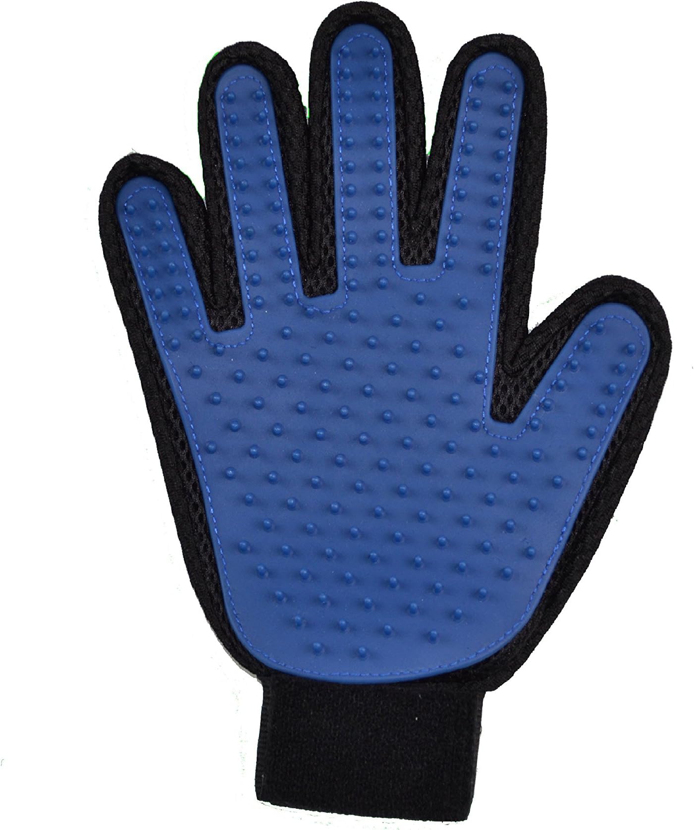 Dogfriend pet hair brush glove with silicone nubs efficient care of dog and cat skin * gentle massage model right hand brush / comb for removal of animal hair.