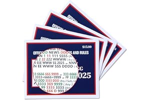 POBAN 4-Pack Mahjong Cards 2025 – Official Update, Big Print, Easy-to-Read American Mah Jongg Rules, Plus a Line Finder – Perfect for Parties, Family Hangouts, Mahjong Club Lessons, Newbies