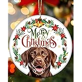 Chocolate Lab Ornament Labrador Retriever Gifts for Women Chocolate Lab Lovers Keepsake