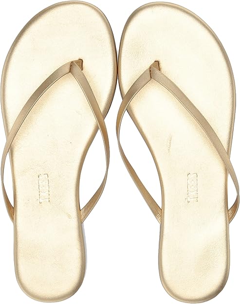 tkees gold flip flops