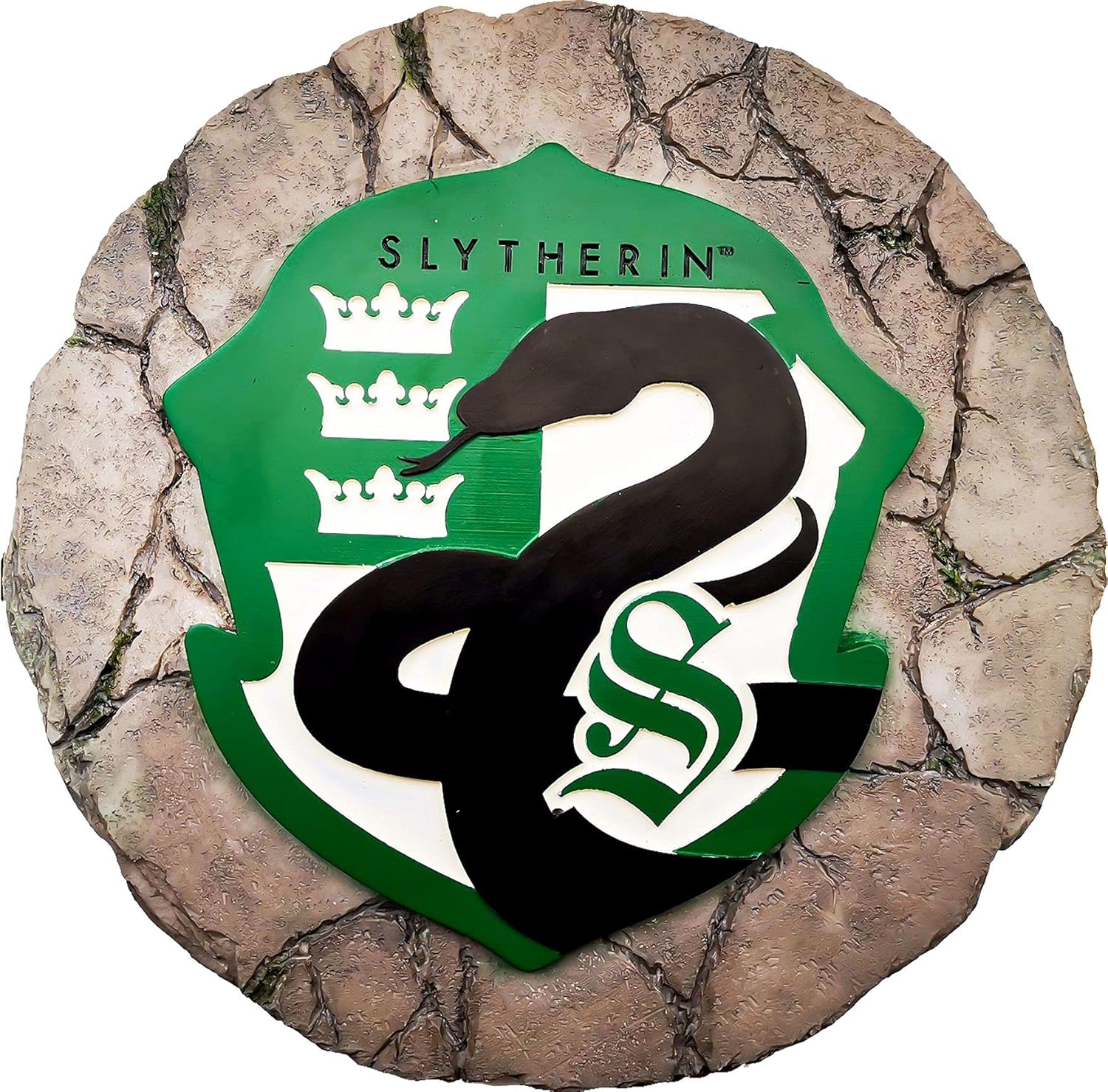 Hardscaping Materials - Spoontiques - Garden Décor - Harry Potter Slytherin Stepping Stone - Decorative Stone for Garden