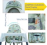 ZARPMA Forest Pattern Cotton Highchair Cover for Ikea Antilop Green Forest view 2