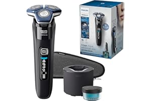Philips Norelco Shaver 7600, Rechargeable Wet & Dry Electric Shaver with SenseIQ Technology, Quick Clean Pod, Travel Case & Pop-up Trimmer, S7886/84