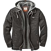 Legendary Whitetails Men's Casual Coat with Hood Waxed Cotton Water Resistant