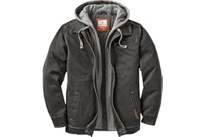 Legendary Whitetails Men's Casual Coat with Hood Waxed Cotton Water Resistant