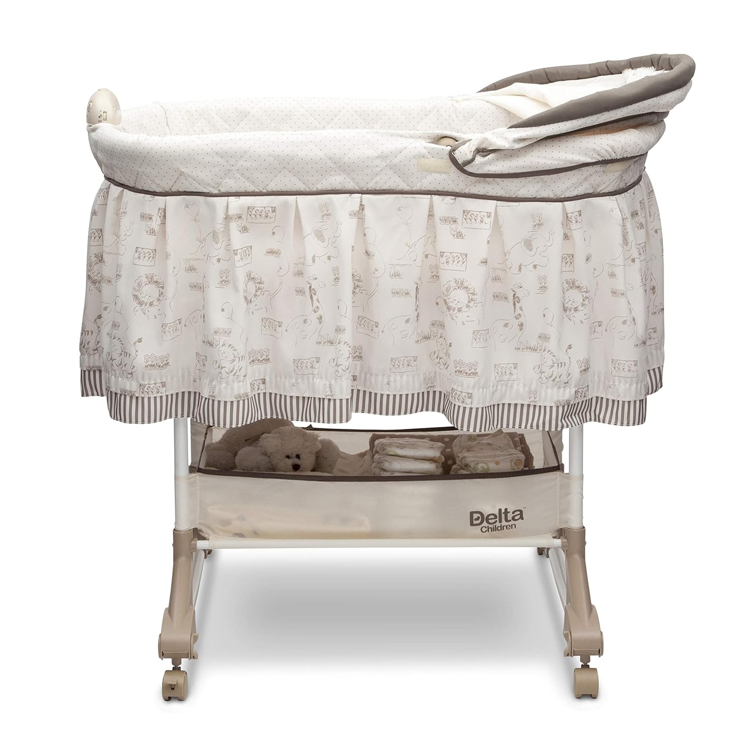 playtime jungle rocking bassinet