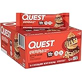 Quest Nutrition Overload Protein Bars, Nutty by Nature Flavored Protein Bars, 20g Protein, 1g Sugar, 3g Net Carbs, Gluten Free, 12 Count