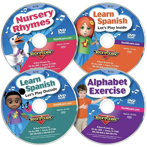 Preschool 8 DVD Collection by Rock 'N Learn (Nursery Rhymes