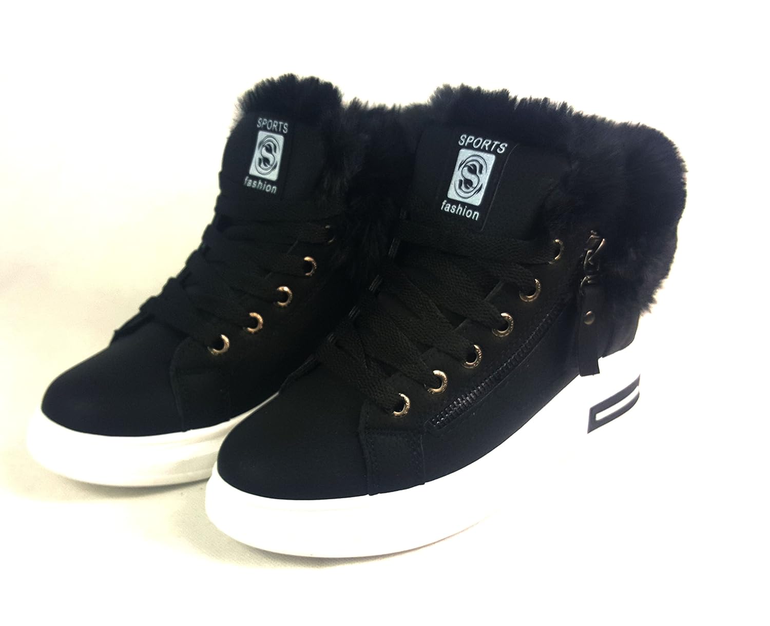 fur lined trainers ladies