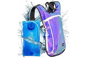 Vibe Festival Gear Hydration Pack Backpack with 2L Water Bladder for Women, Men, Teens, Kids - Hydropack Hydro Sports, Outdoor, Running, Camping, Hiking, Festivals, Raves