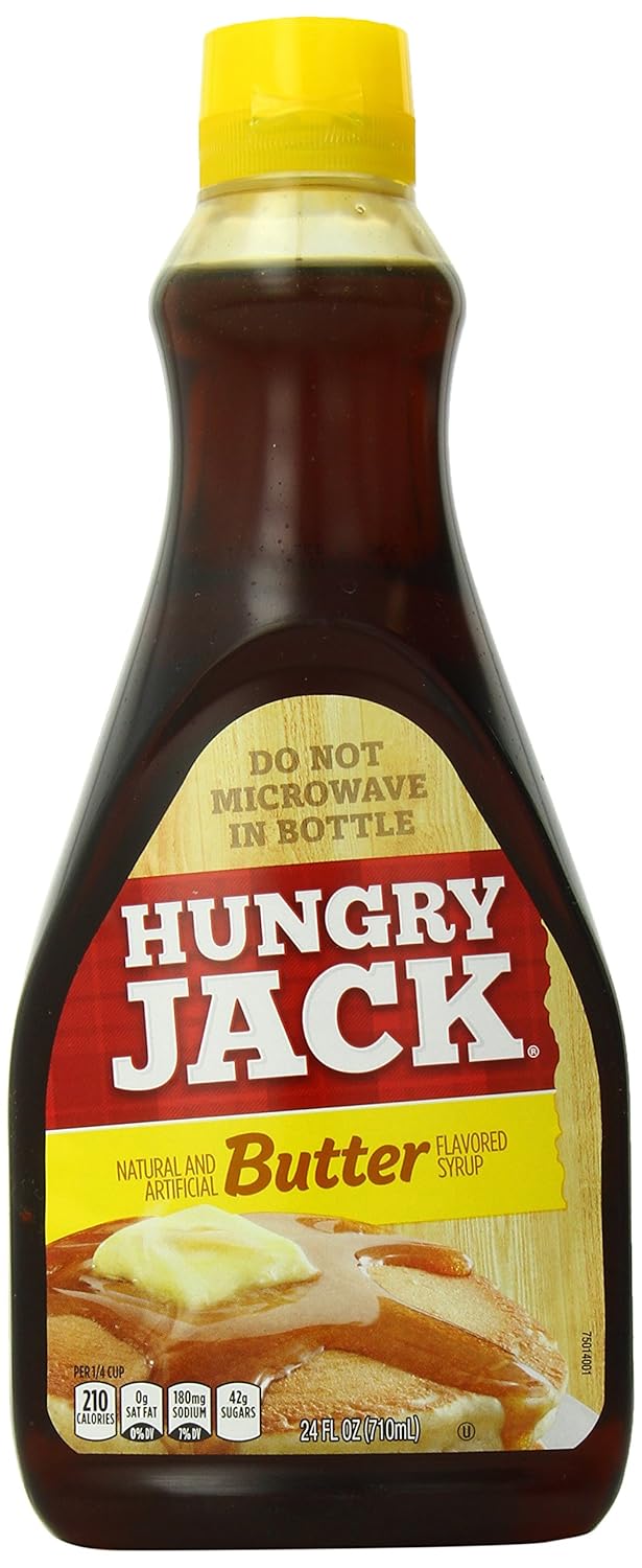 Hungry Jack Butter Flavored Syrup, 24 Fluid Ounce (Pack of