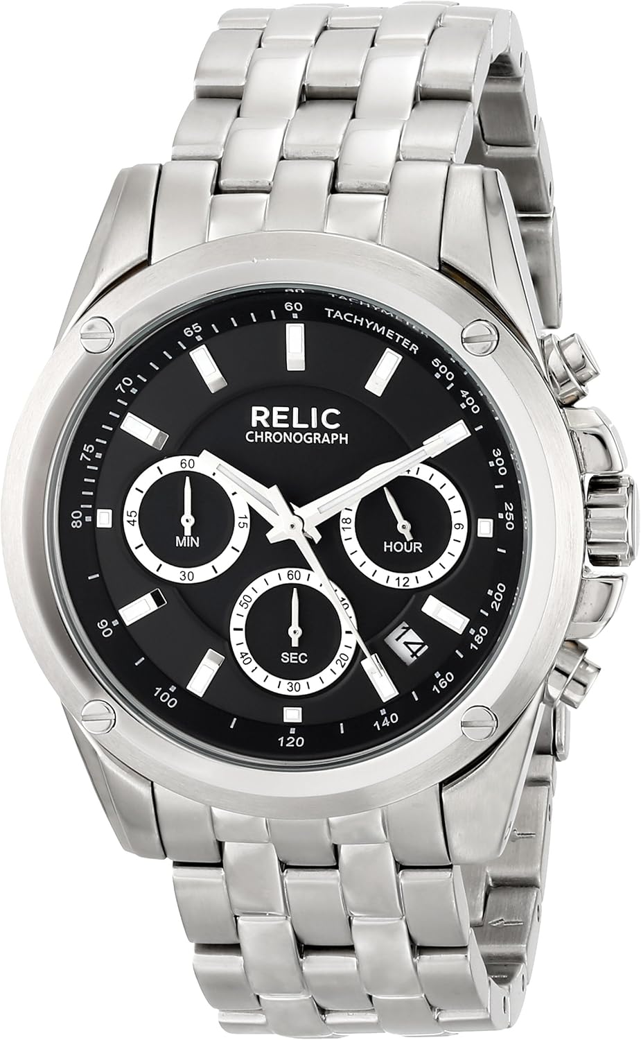 Relic by Fossil Men's ZR66032 Analog Display Analog Quartz Silver Watch Watches