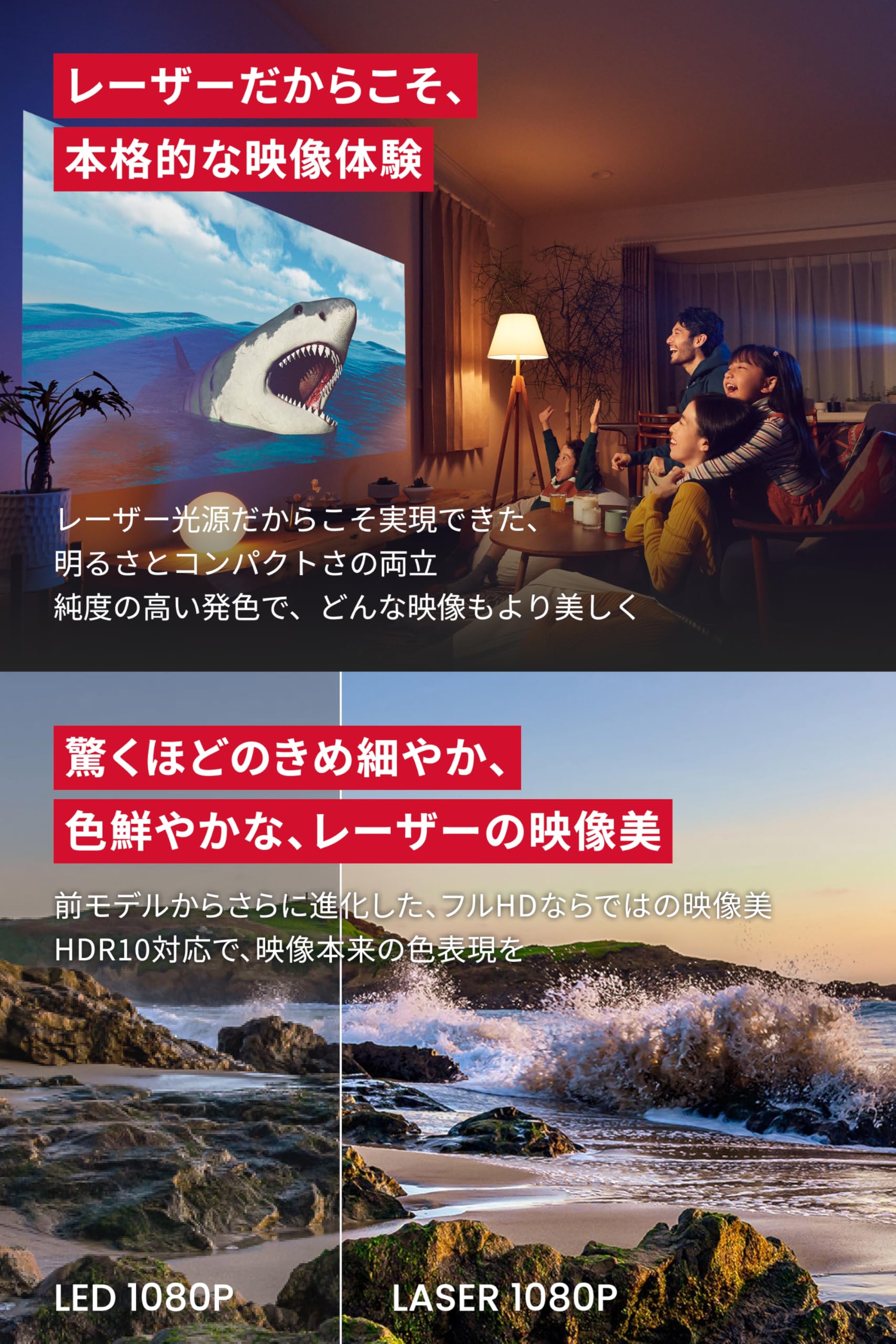 Anker Nebula Capsule 3 Laser (Full HD Mobile Laser Projector) [Laser Projector / 300ANSI Lumens / Autofocus Function / Automatic Keystone Correction / 8W Speaker / DLP Equipped / Over 7000