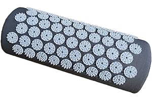 DOROSUN Acupressure Massager Pillow Acupuncture Massage Neck Back Head Pain Relief, Relieves Muscle Stress Relaxation, Grey