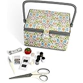 Dritz Medium Sewing Basket Kit Filled with Essential Sewing Supplies