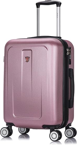 pink and rose gold suitcase