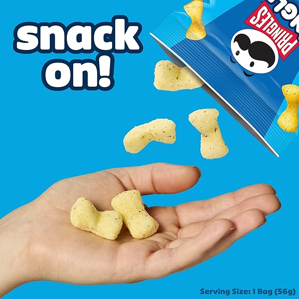 PRINGLES MINGLES PUFFED SNACKS, SHARP WHITE CHEDDAR AND RANCH, CHEESE PUFFS, SALTY SNACKS, 2OZ BAG (1 BAG)
