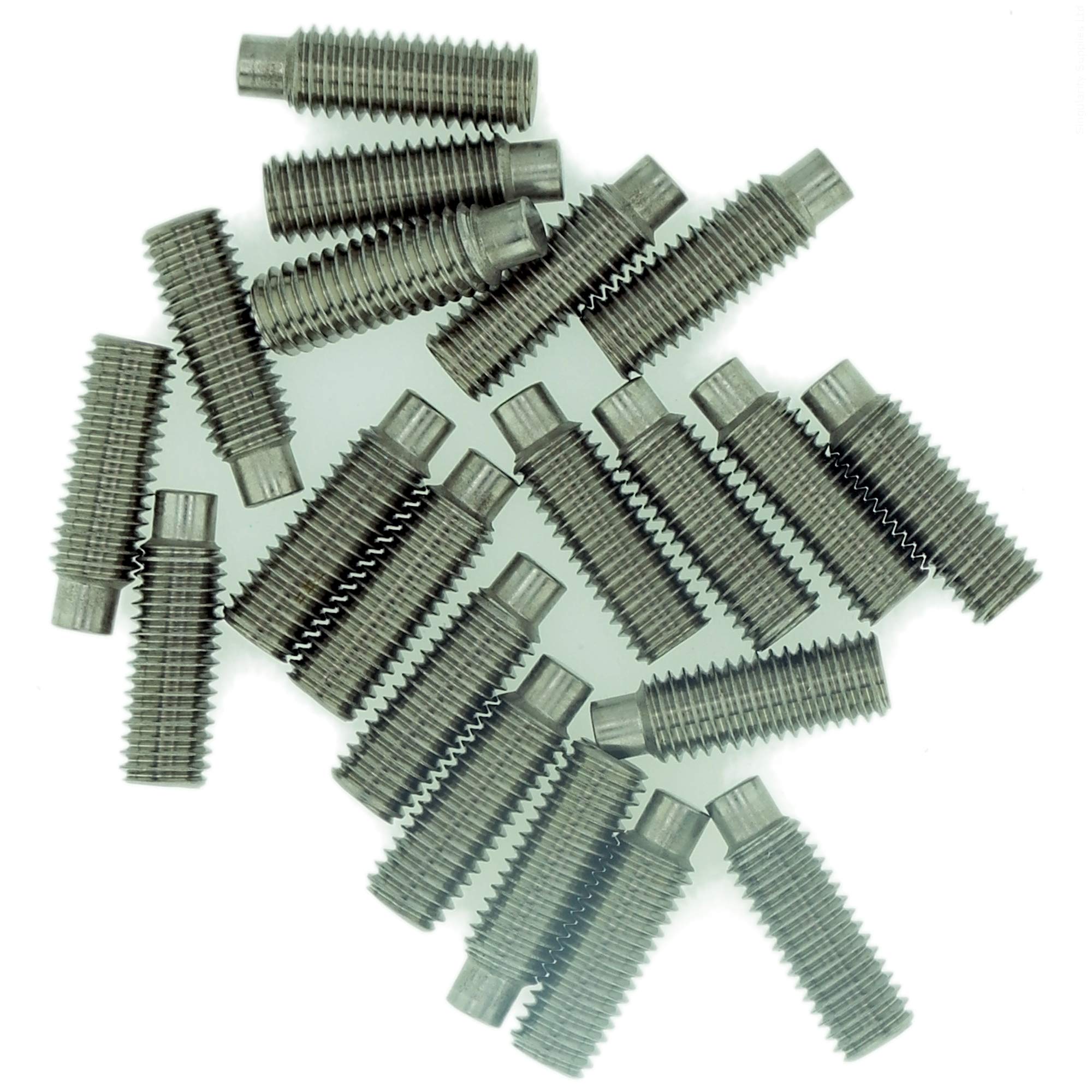 M8 (8mm x 30mm) Hex Socket Grub Screw (Dog Point) - Stainless Steel (A2) (Pack of 10)