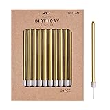 PHD CAKE Gold Long Thin Metallic Birthday