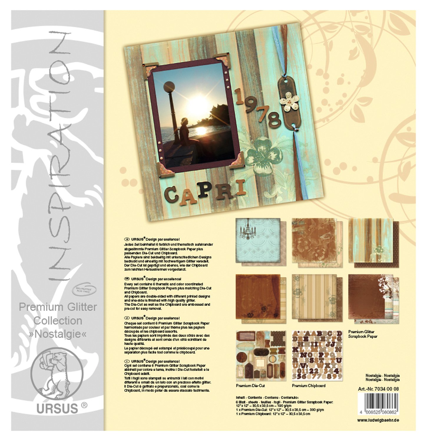 Ursus 70320001 - Premium Die-Cut Birthday Chip Board