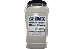 INDUSTRIAL MINERAL SUPPLY #12 Premium Glass Beads - Extra Fine - 12 lbs/5.44 kg - Blasting Media - 140-230 US Mesh