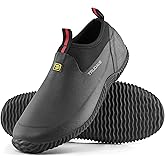 Trudave Garden Shoes for Men & Women, Waterproof Rubber Shoes with 4.5mm Neoprene, Womens Rain Boots for Gardening,Size 6-13