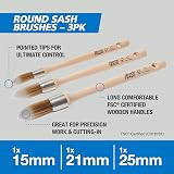 Harris Trade Round Sash Brushes 3 Pack view 2