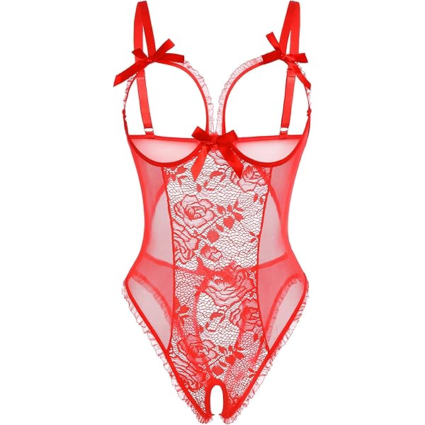 lingerie for women sexy one-piece teddy lingerie bodysuit lace nightie Amazon.com: Lingerie for Women Sexy One-Piece Teddy Lingerie Bodysuit Lace  Nightie (Small, Red): Clothing, Shoes & Jewelry main image 0