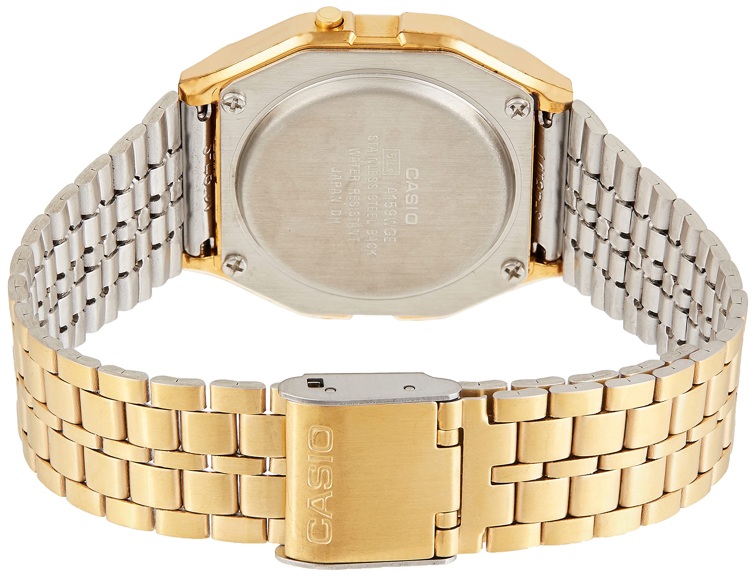 #A159WGEA-9A Men's Vintage Gold Tone Chrongoraph Alarm LCD Digital Watch