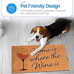 PLUS Haven Coco Coir Door Mat with Heavy Duty