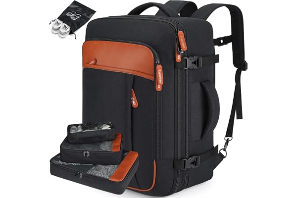 Lumesner Carry on Backpack, Extra Large 40L Flight Approved Travel Backpack for Men & Women
