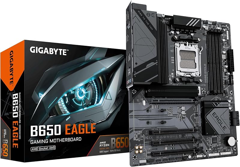 Gigabyte B650 Eagle Motherboard AMD Ryzen 9000 Ready 12+2+2 VRM 7600MHz DDR5