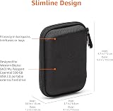 Amazon Basics Hard Black Carrying Case for My Passport Essential External Drive view 5