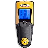 Zircon x85 Center Finding Stud Finder with AC Live Wire Detection and Thermal Wall Scanner for Detecting Water-Filled PEX Tubing up to 2 inches Deep