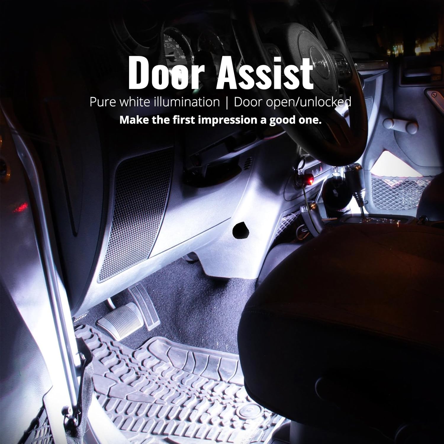 Amazon.com: OPT7 Aura Smart-Color LED Strip Interior Lighting Kit (4  Items): Automotive