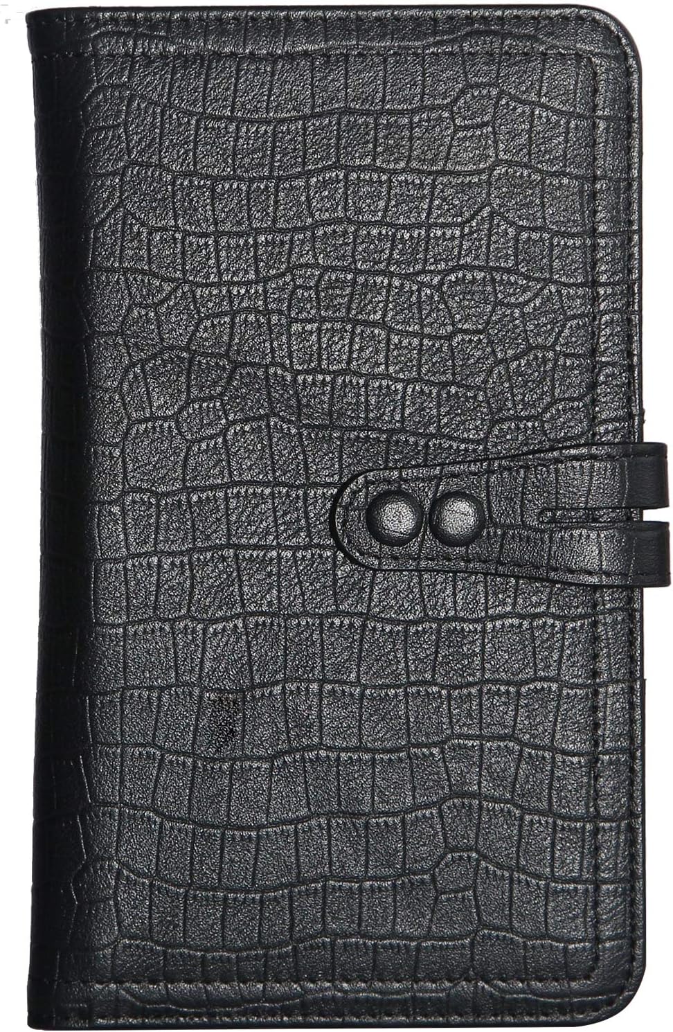 Mens Rfid Blocking Leather Travel Passport Holder Wallet Long Folio Ducument Credit Card Cases Organizer Bifold Wallet New Black