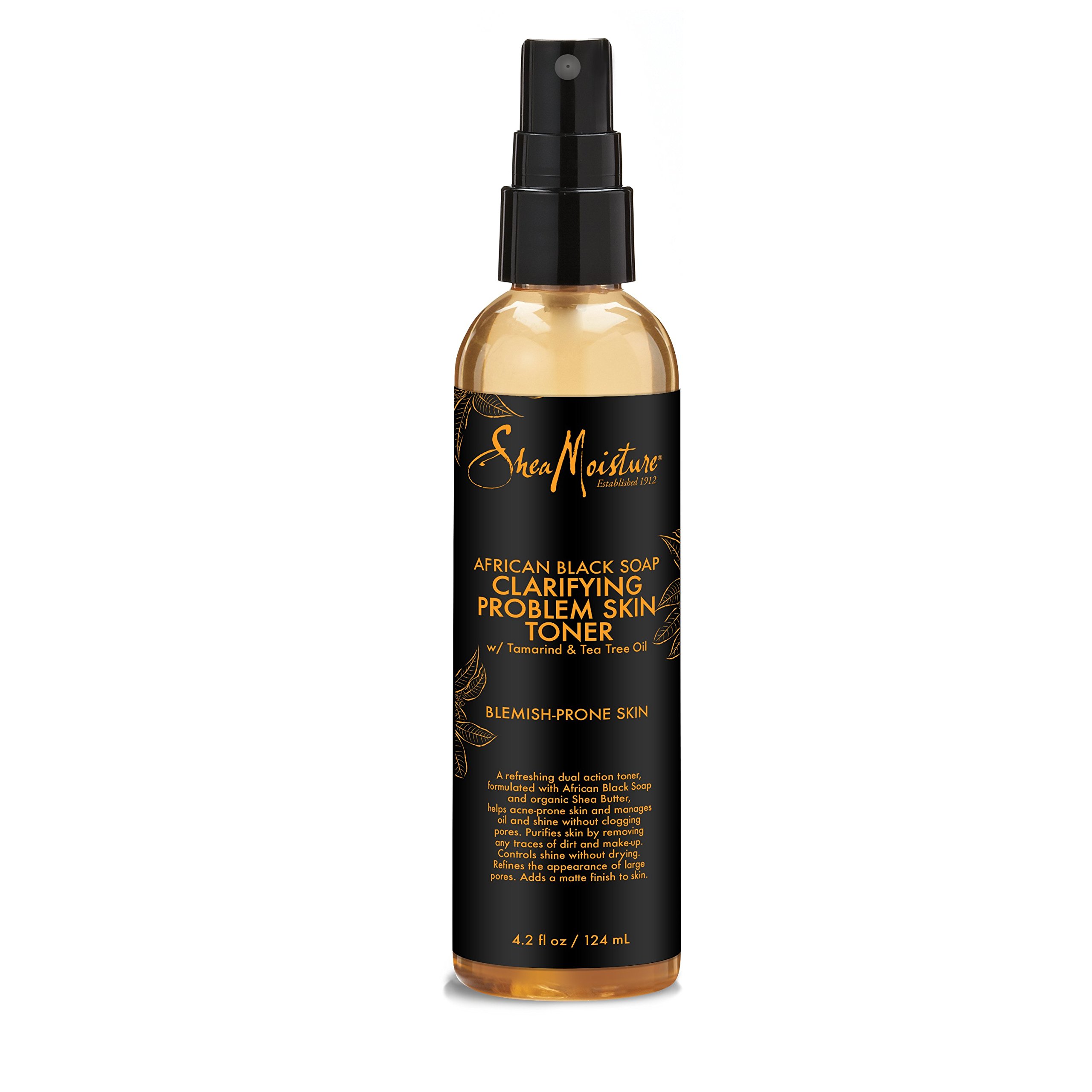 SHEA MOISTURE African Black Soap Problem Skin Toner by for Unisex - 4.2 oz Toner, Clear