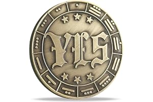 Strugglejewelry YES NO Flipping Challenge Coin with Mayan Numbers Decision Maker (Bronze)
