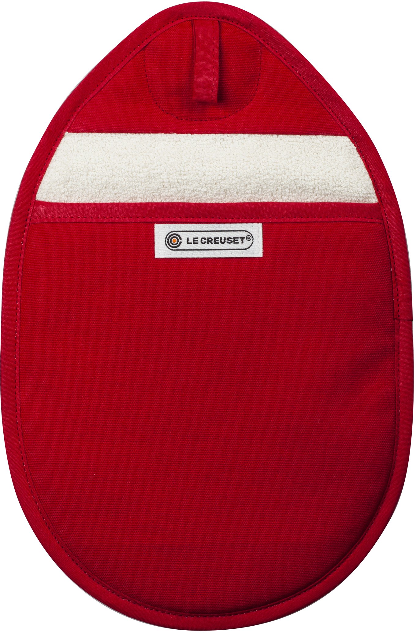 Le Creuset Pot Holder, 100 Percent cotton, 12.5 in / 32 cm long, Cerise, 95002700060000