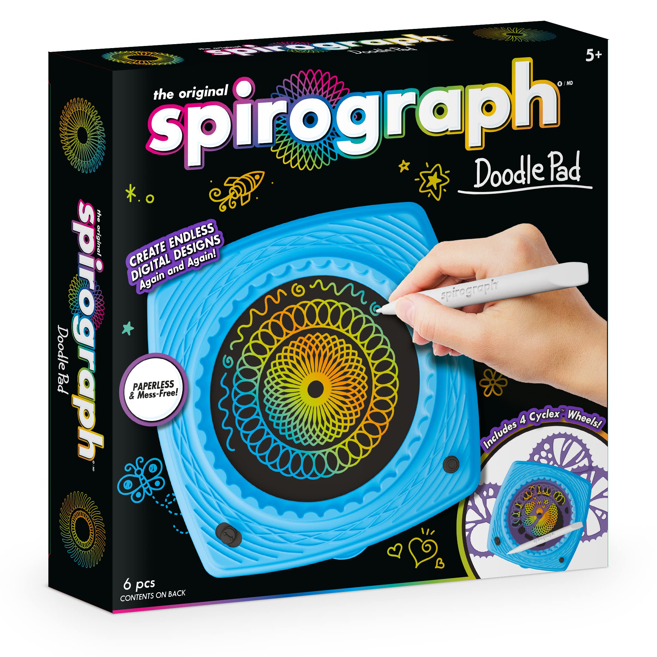 Spirograph Electronic Doodle Pad, Black