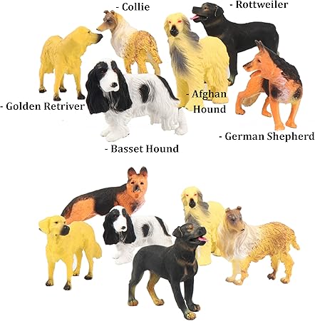 large plastic dog figurines