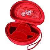Headphone Case Compatible with Beats Solo 4/ Studio Pro x Kim Kardashian/ Solo3/ Studio3/ Solo2/ Solo Pro Bluetooth On-Ear Headphones Headset - Red