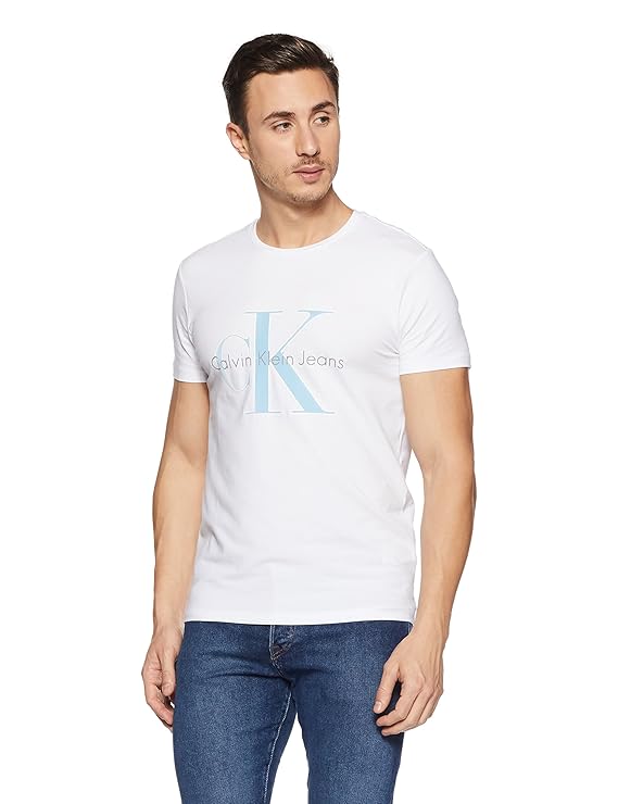 Buy Calvin Klein Men's Plain Slim Fit TShirt at Amazon.in