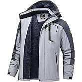 QPNGRP Mens Waterproof Ski Snowboard Jacket Winter Windproof Snow Coat