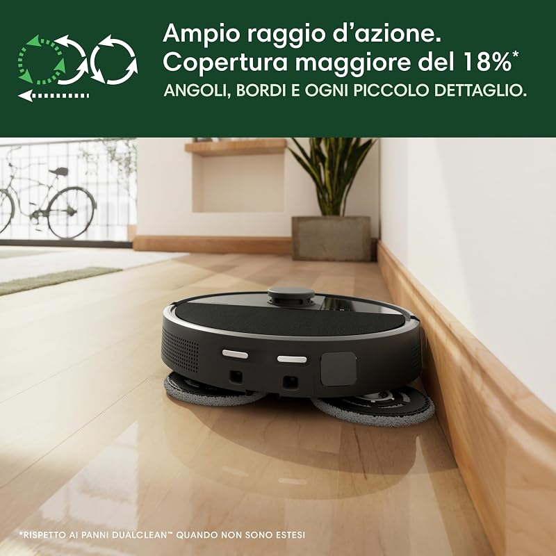 Roomba Plus 505 Combo, robot aspirapolvere lavapavimenti, 7.000 Pa