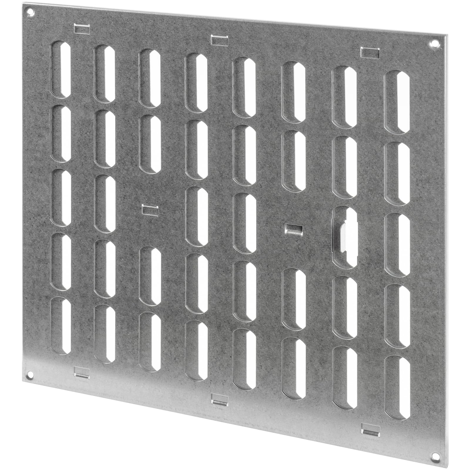 Repa Market 12" x 12" Inch (Outer Dimensions) Galvanized Adjustable Air Wall Vent Cover Indoor Outdoor Metal Grille Heating Cooling Ventilation for Home Garage Shed Open and Close Register 300x300 mm
